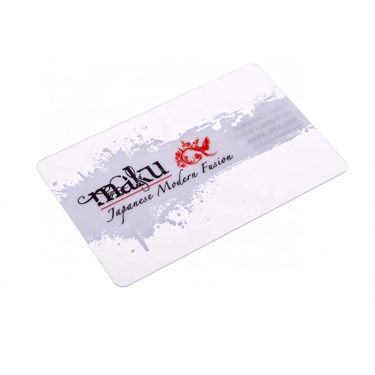 Transparent Plastic Cards