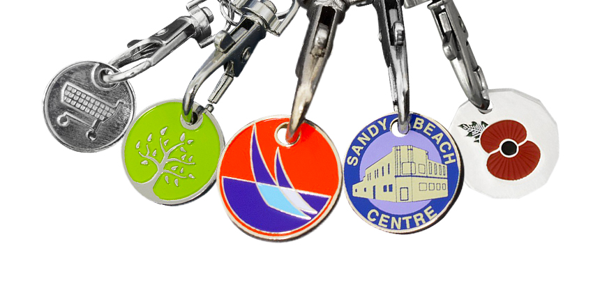 Trolley Coin Keyrings